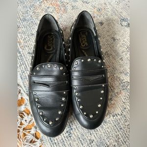 Sam Edelman Black Leather Studded Mules (size 7.5)